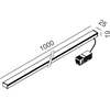 12W LED šviestuvas FLEXY LINEA į magnetinę sistemą IN_RING, juodas, 4000K, 48V, 110°, 1m