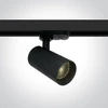 12W LED šviestuvas į bėgelius, juodas, 3000K, 65524T/B/W
