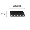 12W LED šviestuvas į magnetines sistemas VIOKEF MAGNETIC, juodas, 3000K, 4244405