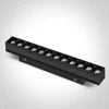 12W LED šviestuvas į magnetines sistemas ONELIGHT MINI/MIDI, juodas, 3000/3500/4000K, 42112AA/B/V