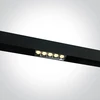 12W LED šviestuvas į magnetines sistemas MAXI, juodas, 3000/4000K, 48V, 38°, 42102AL/B/V