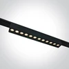 12W LED šviestuvas į magnetines sistemas FLAT, juodas, 3000/4000/5000K, 48V, 24°, 43102FB/B/V