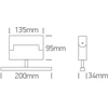 12W LED šviestuvas į magnetines sistemas MINI/MAXI/P&P, juodas, 3000/4000K, 48V, 38°, 42106AL/B/V