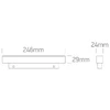12W LED šviestuvas į magnetines sistemas ONELIGHT MINI/MIDI, juodas, 3000/3500/4000K, 42112AA/B/V