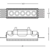 12W LED užglaistomas šviestuvas, baltas, 3000K, S193