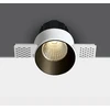 12W LED užglaistomas šviestuvas, juodas, 3000/3500/4000K, dimeriuojamas, 10112BTR/B/V