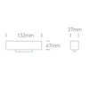 12W linijinis šviestuvas į magnetines sistemas ONELIGHT MAXI, juodas, 3000K, 42104B/B/W