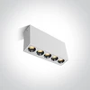 Lubinis šviestuvas 12W paviršinis šviestuvas, baltas, 3000K, 12112H/W/W