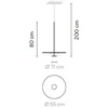 13,5W LED pakabinamas šviestuvas FLAT, šviesiai pilkas, 2700K, dimeriuojamas, įmontuojamu laikikliu