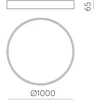 136W LED lubinis šviestuvas LONDON, juodas, 2700/3000/4000K, dimeriuojamas, P3760572NDT