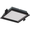 13W LED įleidžiamas šviestuvas XEVO SQUARE, juodas, 3000/4000/6000K