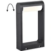 13W LED pastatomas lauko šviestuvas RANDAL, tamsiai pilkas, 3000K, IP65, 300mm, 4332500