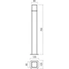 13W LED pastatomas lauko šviestuvas VOLT, rūdžių sp., 3000K, IP54, 90612
