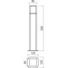 13W LED pastatomas lauko šviestuvas VOLT, rūdžių sp., 3000K, IP54, 90609