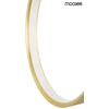 13W LED sieninis šviestuvas CIRCLE WALL, aukso sp., 3000K