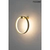 13W LED sieninis šviestuvas CIRCLE WALL, aukso sp., 3000K
