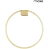 13W LED sieninis šviestuvas CIRCLE WALL, aukso sp., 3000K