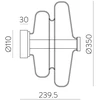 14,5W LED sieninis šviestuvas SIRA, gintaro sp., 2700K, A4013190AB