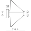 14,5W LED sieninis šviestuvas YARA, pilkos/dūmų sp., 2700K, A4012190FU