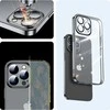 14Q Case dėklas, skirtas iPhone 14 Plus dėklo dangteliu su metaliniu rėmeliu juodas (JR juodas)