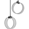 14W LED pakabinamas šviestuvas CIRCLE, juodas, 3000/4200/6500K