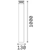 14W LED pastatomas lauko šviestuvas BOEING, antracito sp., 3000K, IP65, 327266