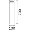 14W LED pastatomas lauko šviestuvas BOEING, kavos sp., 3000K, IP65, 346700