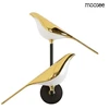 14W LED sieninis šviestuvas BIRD TWIN, aukso/juodos sp., 3000K