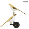 14W LED sieninis šviestuvas BIRD TWIN, aukso/juodos sp., 3000K