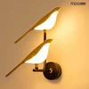 14W LED sieninis šviestuvas BIRD TWIN, aukso/juodos sp., 3000K