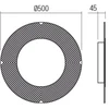 14W LED sieninis šviestuvas TATOO, juodu korpusu, 3000K, 50cm, 01-2689