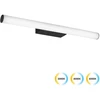 Sieninis šviestuvas 14W LED sieninis veidrodžio šviestuvas LENORA, baltos/juodos sp., 3000/4000/6000K, IP44, 4352700