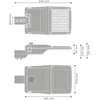 155W LED gatvės šviestuvas STREETLIGHT COMPACT, baltas, 4000K, 74° x 146°, DALI
