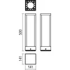 15,8W LED pastatomas lauko šviestuvas TOWER, tamsiai pilkas, 3000K, IP54, 9578