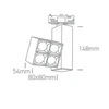 15W COB LED bėgelio šviestuvas MIRROR SQUARE, 3000K, baltas, 65406BT/W/W