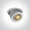 15W įleidžiamas pakreipiamas šviestuvas, baltas, 3000K, 11115G/W/W