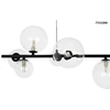 15W LED + 7xG9 pakabinamas šviestuvas ALURE LINE 90, juodas, 3000K, lemputės parduodamos atskirai