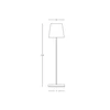 1,5W LED įkraunamas stalo šviestuvas, smėlio sp., 3000K, dimeriuojamas, IP54, E371
