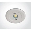 1,5W LED įleidžiamas avarinis šviestuvas, baltas, avariniu režimu gali veikti iki 3h, 89002B
