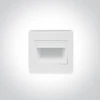 1,5W LED įleidžiamas sieninis šviestuvas, baltas, 3000K, 68007/W/W