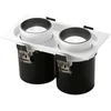 15W LED įleidžiamas šviestuvas OUTSIDER, baltos/juodos sp., CCT