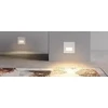 1,5W LED įleidžiamo montavimo sieninis šviestuvas SIGN, juodas, 2700/3000/4000K, E4037070NL