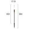 1,5W LED įsmeigiamas lauko šviestuvas STICK, rūdžių sp., 3000K, IP65, 95cm, 24V, 4320700