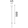 1,5W LED įsmeigiamas šviestuvas TWIGGY, kavos sp., 3000K, IP65, 348353