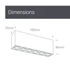 Lubinis šviestuvas 15W LED lubų šviestuvas, juodas, 3000K, 12606C/B/W