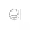 15W LED modulis, juodas, 3000K, IP44, 36°, S345