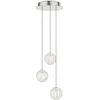 15W LED pakabinamas šviestuvas DIAMOND, chromo sp./skaidrus, 3000K, 343464