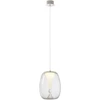 15W LED pakabinamas šviestuvas DROP, chromo sp./skaidrus, 3000K, 01-3629