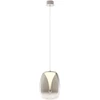 15W LED pakabinamas šviestuvas DROP, juodos/dūmų sp., 3000K, 01-3630