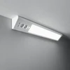 Sieninis šviestuvas 15W LED paviršinis kampinis šviestuvas su kištukiniu lizdu ir USB HABILIS, baltas, 4000K